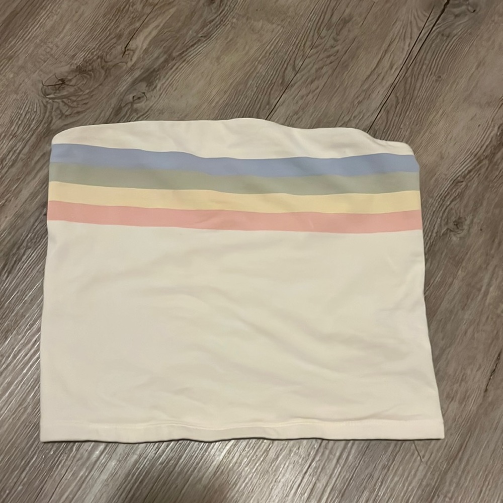 rainbow tube top for closeted gays or straight girls being allys